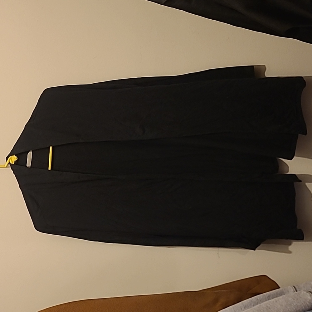 Black cardigan sweater